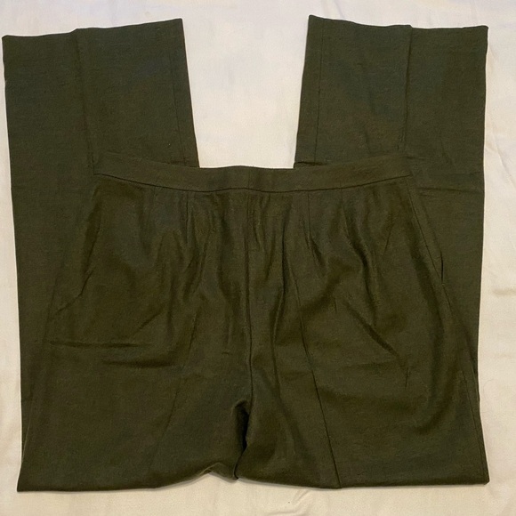 New dark green wool blend Ellen Tracy dress pants size 16 - Picture 3 of 15
